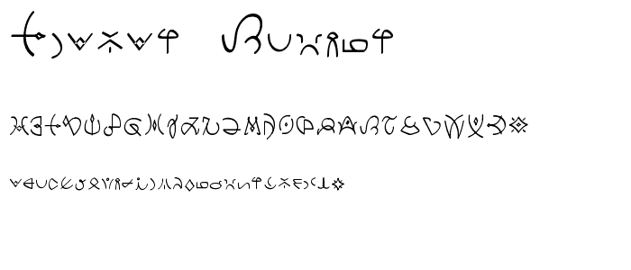 Clavat Script font